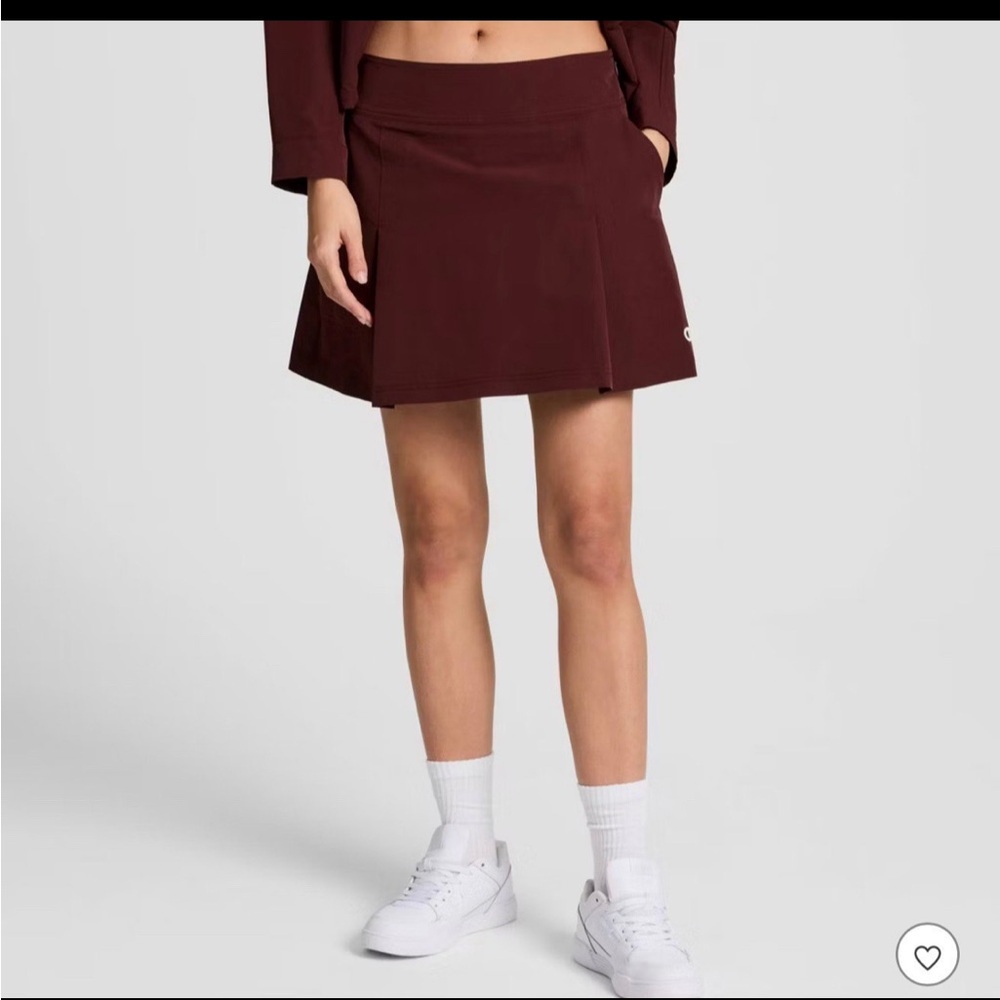 NEW Champion Women's Pleated Skort Maroon Size 14 athleisure preppy